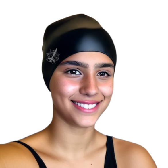 long hair swim cap