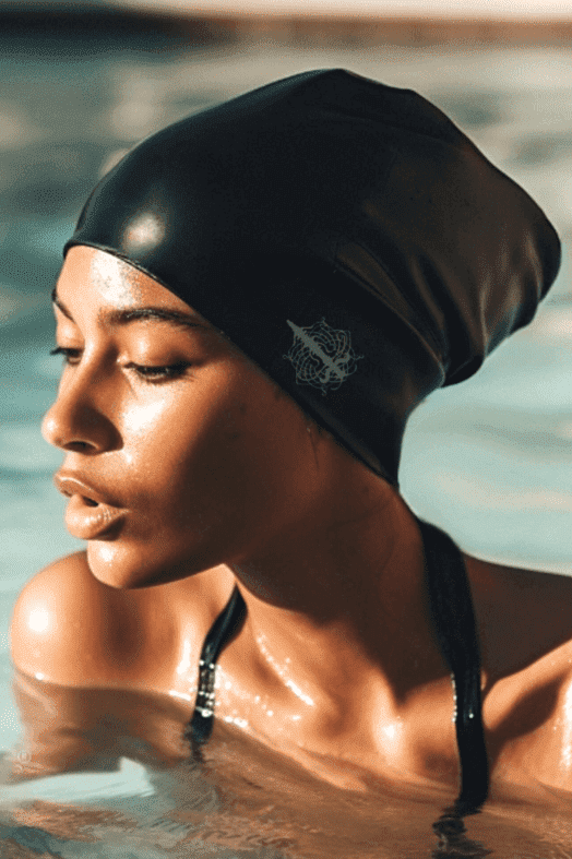 Black 2024 swimming hat