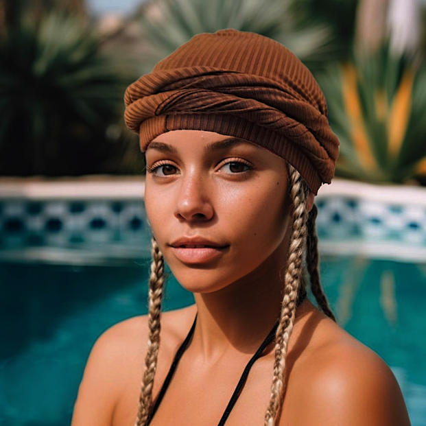 womens pre-tied turban